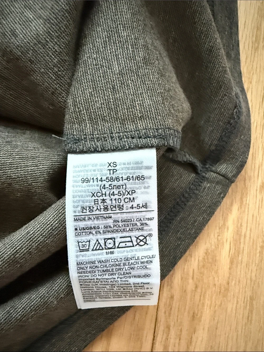 GAP XS 4-5 years light brown Snap-Front Pinafore Dress
